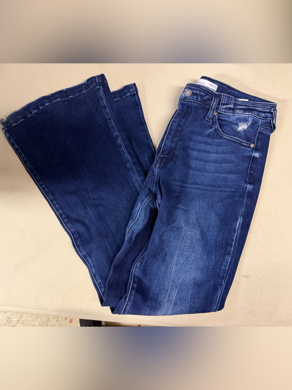 Kancan Women’s Dark Blue Wide-Leg Jeans size 30